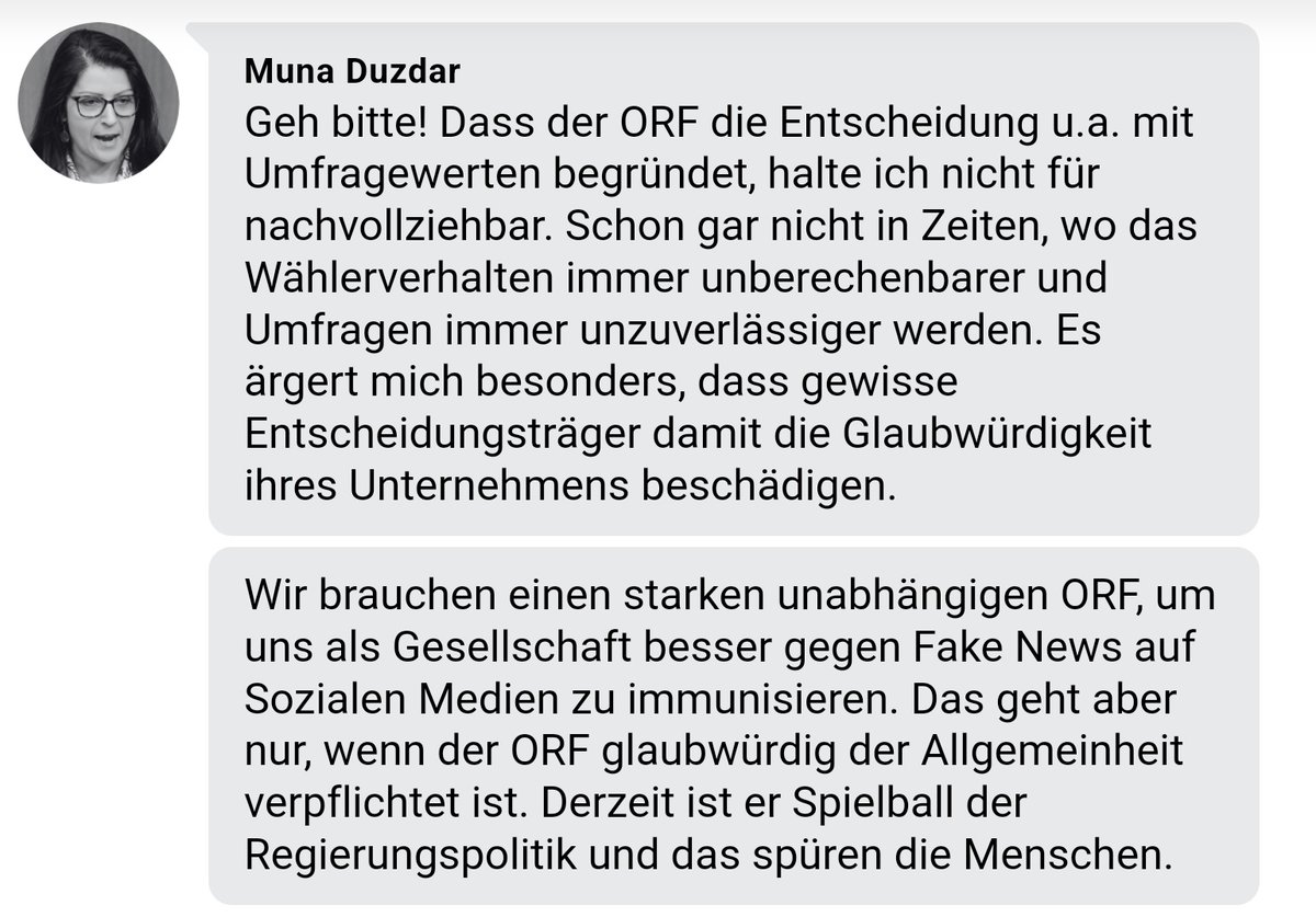 Max Miller (@max_millerx) on Twitter photo SPÖ-Mediensprecherin <a href="/MunaDuzdar1/">Muna Duzdar</a> kann die Argumentation der ORF-Chefredaktion zu den TV-Duellen weiter nivht nachvollziehen. Der ORF sei "Spielball der Regierungspolitik", die ÖVP missbrauche ihn für ihren Wahlkampf, schreibt Duzdar im Chat: profil.at/ballhausplatz/… SPÖ-Mediensprecherin <a href="/MunaDuzdar1/">Muna Duzdar</a> kann die Argumentation der ORF-Chefredaktion zu den TV-Duellen weiter nivht nachvollziehen. Der ORF sei "Spielball der Regierungspolitik", die ÖVP missbrauche ihn für ihren Wahlkampf, schreibt Duzdar im Chat: profil.at/ballhausplatz/…