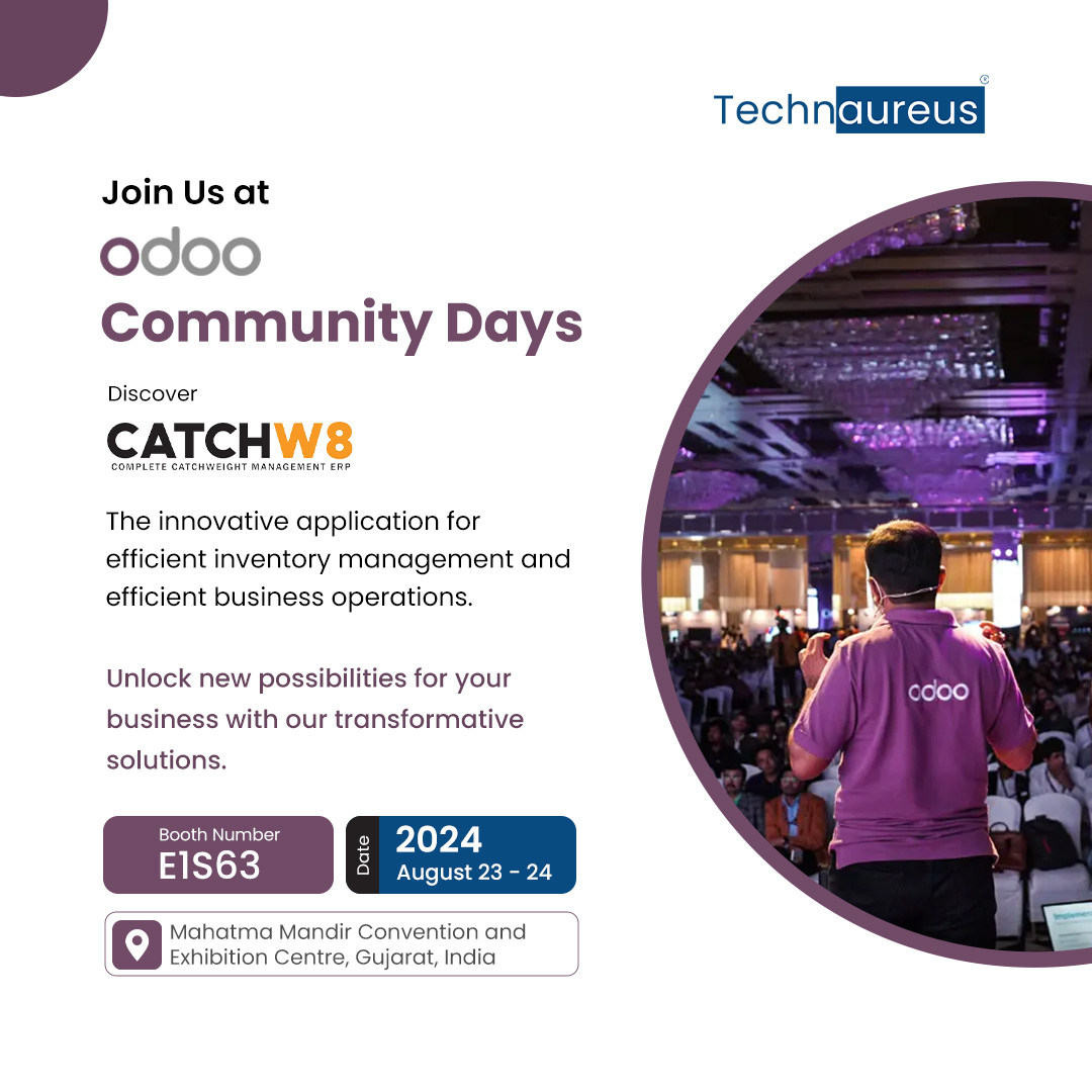 technaureus's tweet image. Ready to transform your business? 🚀 Join us at Odoo Community Days India 2024! Visit Technaureus at Booth E1S63 on August 23-24 at Mahatma Mandir, Gujarat. Don’t miss this chance to elevate your operations!

#OdooCommunityDays2024 #Odoo #Technaureus #BusinessGrowth