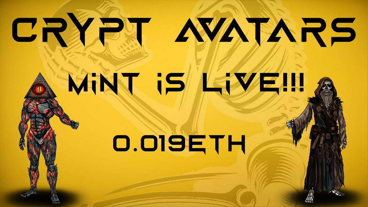 Zygopsyche's tweet image. Did you know you can earn DEADPOINTS
For just owning and holding CRYPT OG SKULLS?
AND AVATARS!
AND you don't have to claim them every day...
They just ACCUMULATE...like magic👀🪄
DEADPOINTS = your ERC-20 $CRYPT PRESALE 2024
JOIN @TheCrypt_NFTs for more info #CryptNFT #GamingNews