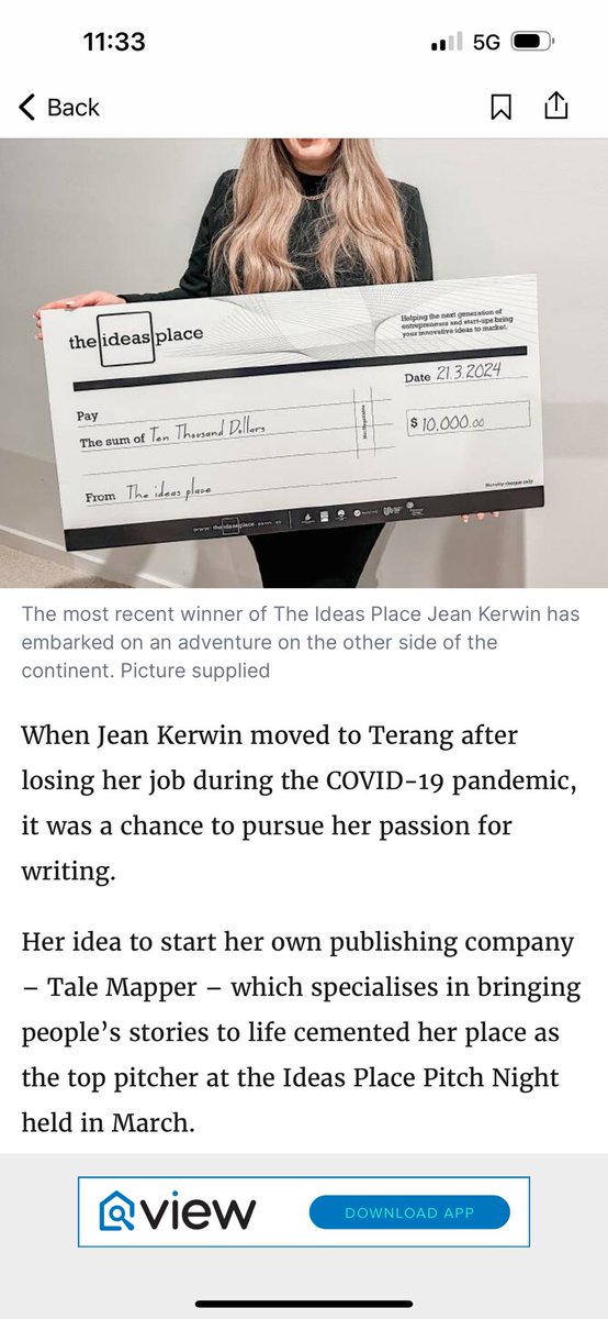 Jean__Kerwin's tweet photo. New newspaper article by Katrina Lovell in The Warrnambool Standard 

https://t.co/DhyRWGDGJQ https://t.co/Df1xBMHDSv