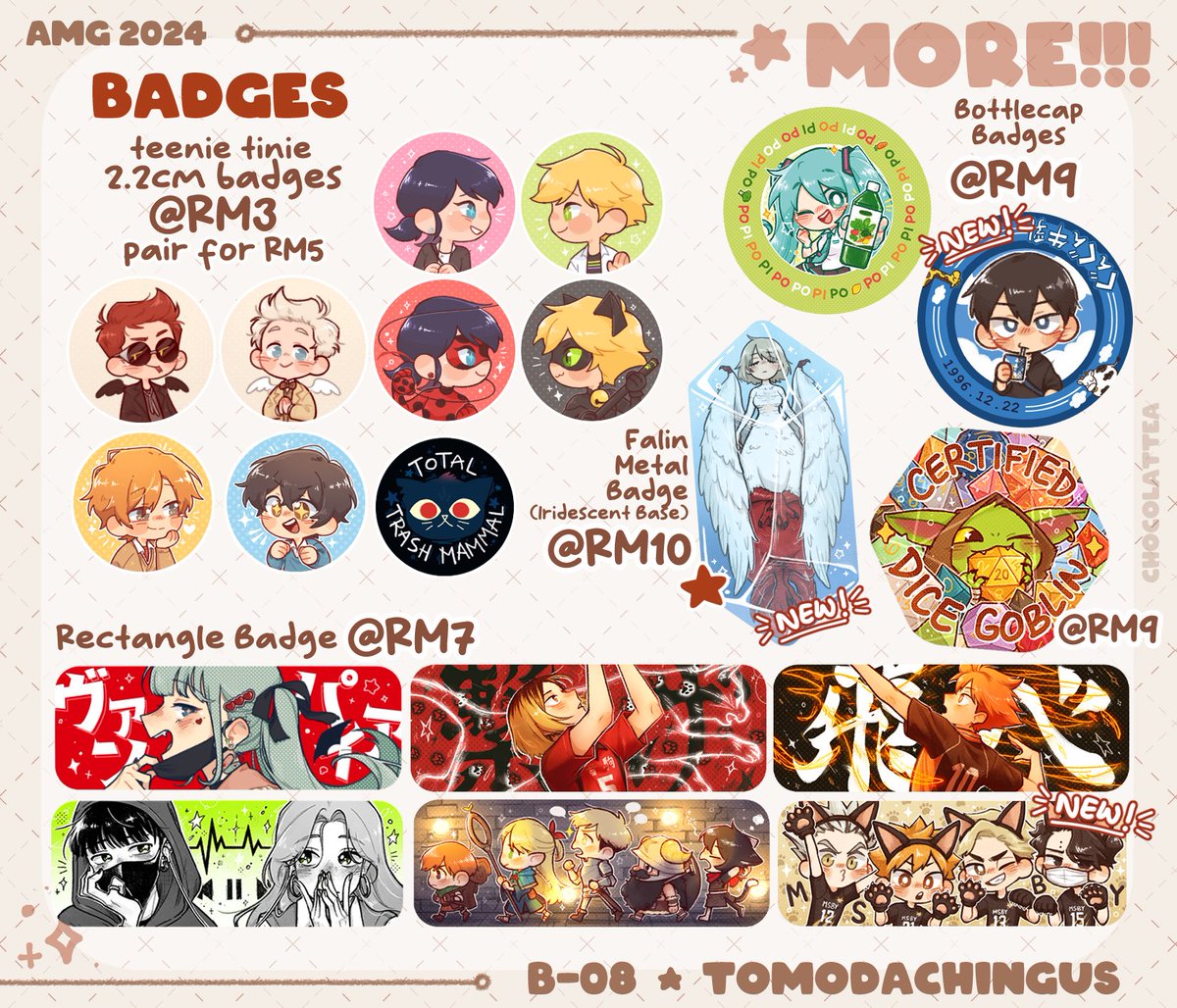 Also also!!!!!! If you went to take a pic with our @hqday_my photoframe, I'll give u a free print if u show it to me! 🏐🧡 in the spirit of hqday <3
I think thats all !!!! See yall tomorrow wooo!!!! 🔥🔥🔥✨️
#AMG2024 #animangaki2024catalogue @animangaki