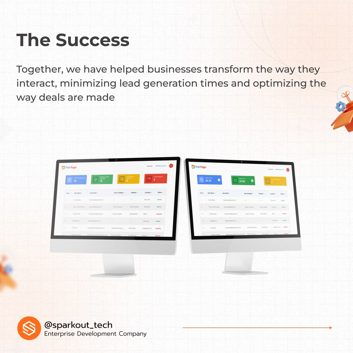 sparkouttech's tweet image. 𝑩𝒐𝒐𝒌 𝒂 𝒇𝒓𝒆𝒆 𝒄𝒐𝒏𝒔𝒖𝒍𝒕𝒂𝒕𝒊𝒐𝒏 𝒘𝒊𝒕𝒉 𝒐𝒖𝒓 𝒆𝒙𝒑𝒆𝒓𝒕 𝒕𝒐𝒅𝒂𝒚.
𝑴𝒂𝒊𝒍: 𝒔𝒂𝒍𝒆𝒔@𝒔𝒑𝒂𝒓𝒌𝒐𝒖𝒕𝒕𝒆𝒄𝒉.𝒄𝒐𝒎
𝑾𝒉𝒂𝒕𝒔𝑨𝒑𝒑 : +91 77088 89555
𝑻𝒆𝒍𝒆𝒈𝒓𝒂𝒎 : 𝒕.𝒎𝒆/𝒚𝒐𝒌𝒆𝒔𝒉_𝒔𝒂𝒏𝒌𝒂𝒓
#businesssolutions  #globalvendor #sparkout