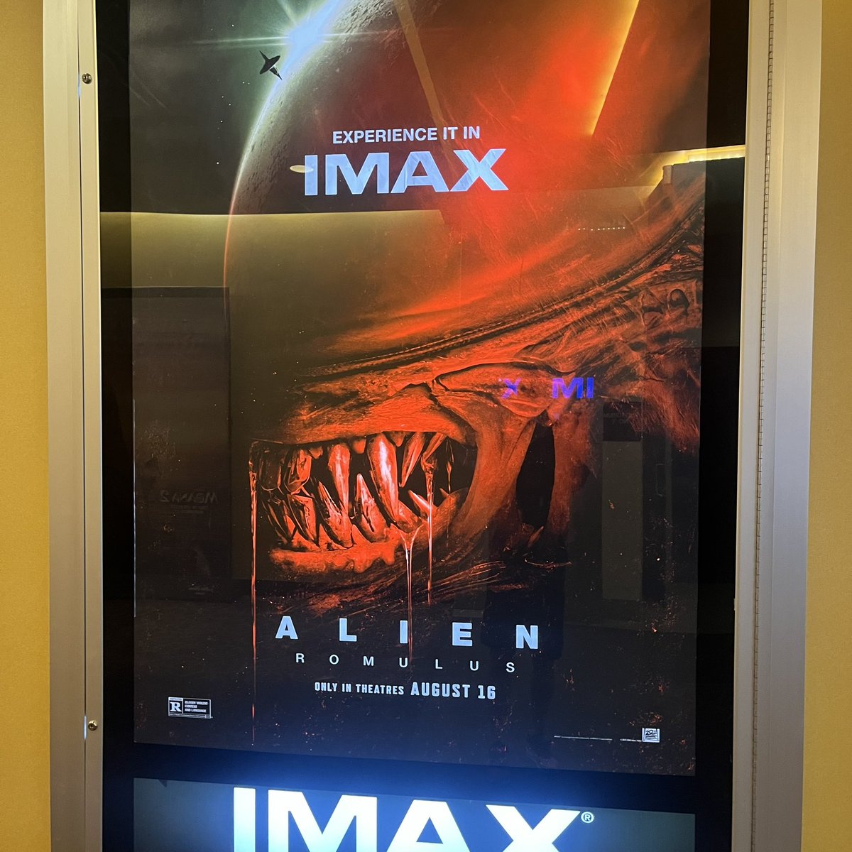 Terrifying, and thoughtful! #alienromulus #dirtyandgritty #imax