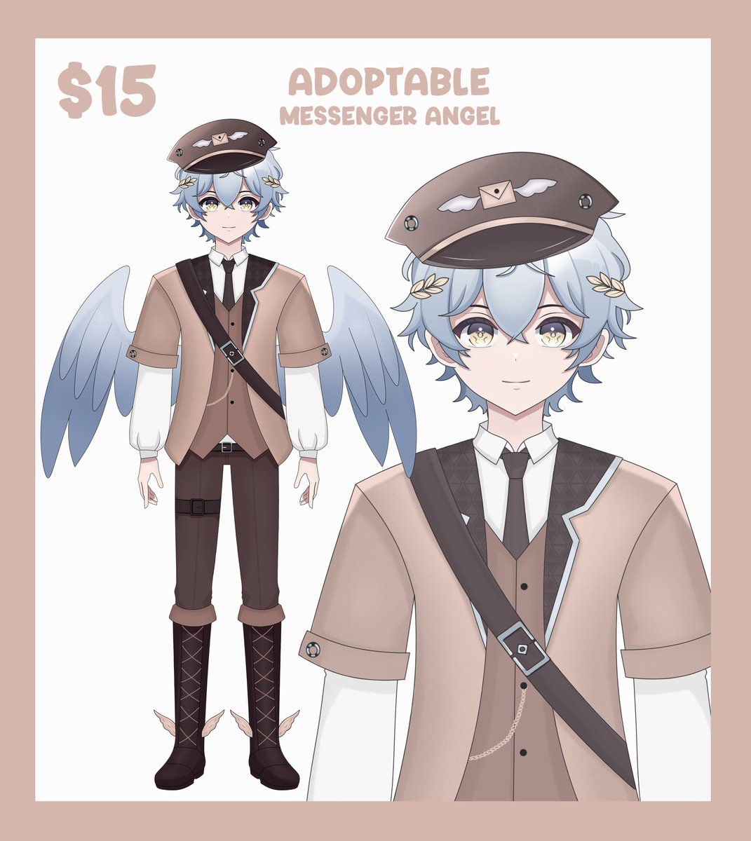 NerumyVT's tweet image. Adoptable Models!
Concept: Messenger Angel and Narwhal Boy

Price/each: 15$ 

Extra charge for commercial use.
(It is only a design, not a rigging)
DM me for more details!

Payment : PayPal

support is appreciated! 💜

#adoptables #characterdesign #Vtuber