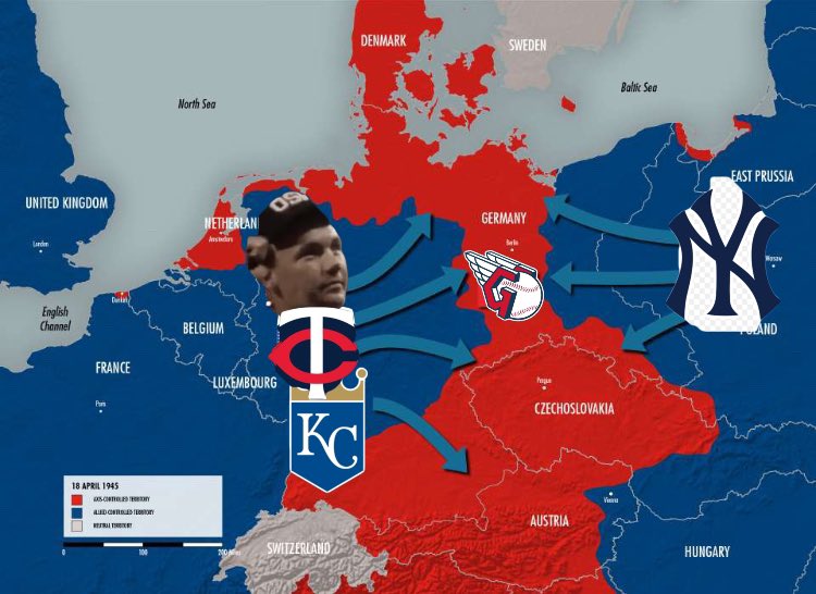 Twins win
Yankees win
Royals winning
The war is nearing the end 🤫👀🌊