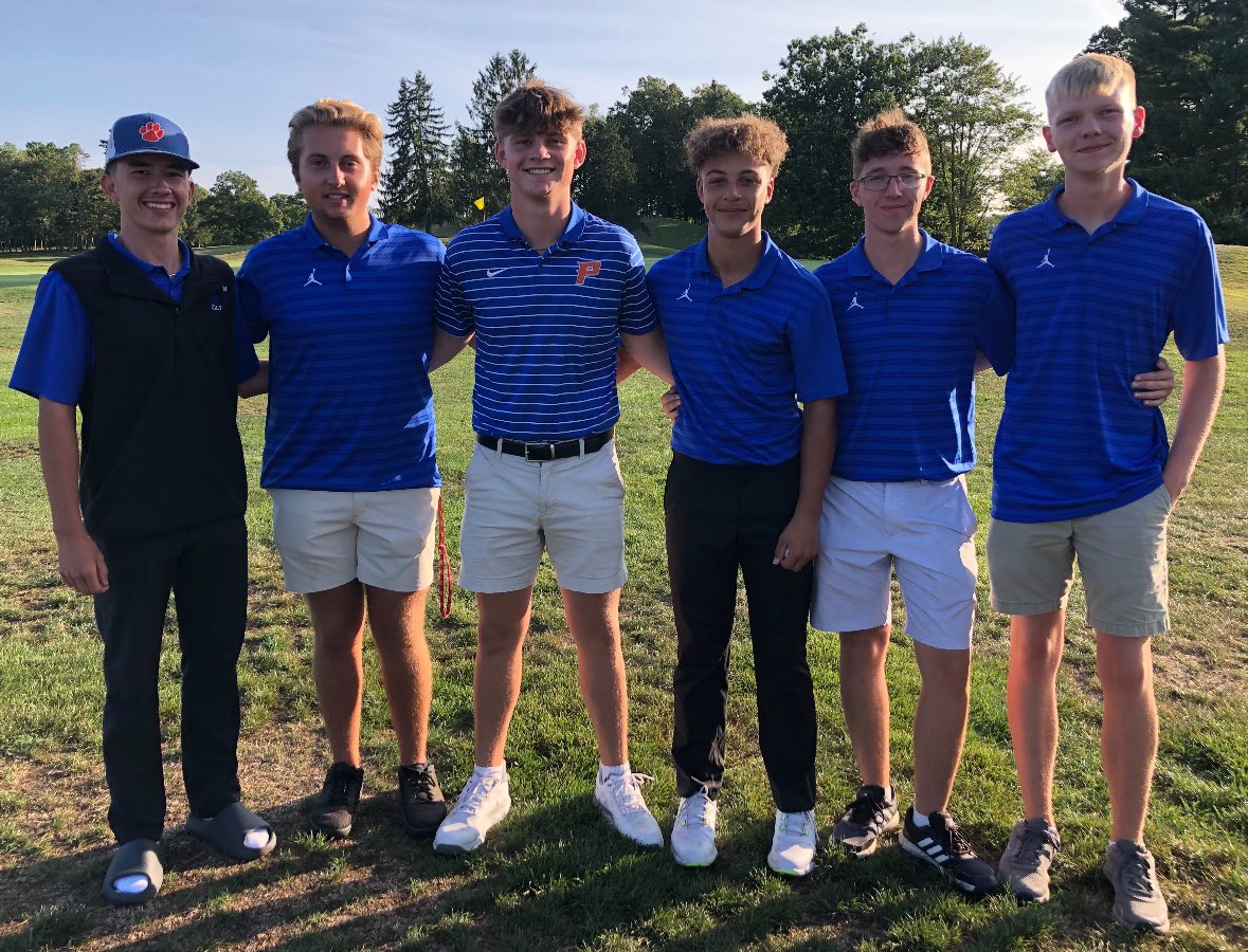 TigerGolfPSHS's tweet photo. Great playing by the Tigers today at Pipestem GC. Though we didn’t come away with the W, scores are getting lower! #keepgrinding #wvprep 

@Dylan40349834 - 35 (-1)
Kaden Davis - 38
@blakebiscool - 41
Joseph Flanigan - 41
Christian Howard - 41
Nathan Dinger - 45 https://t.co/9kcWSbEYvH