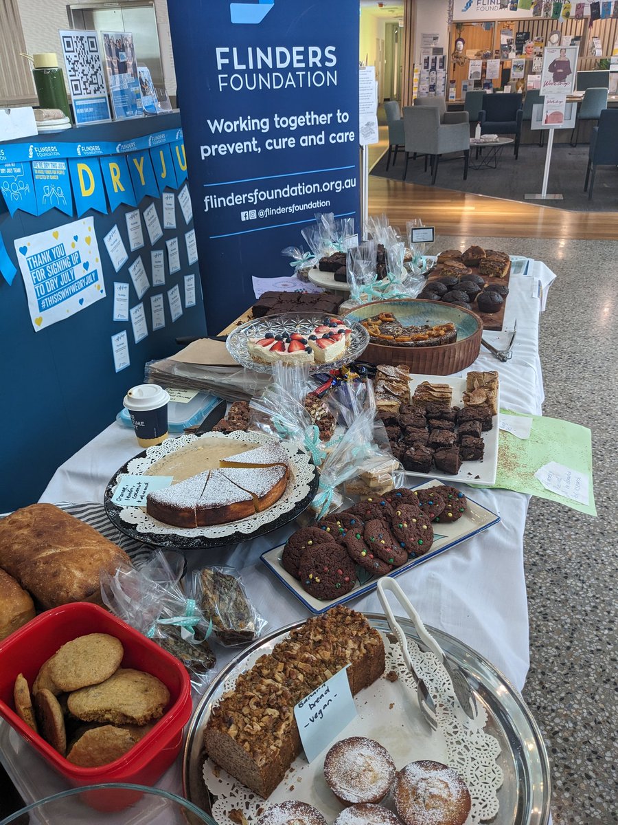 Bake sale to raise funds for the Flinders foundation...drop by if you are at the FMC precinct 😄