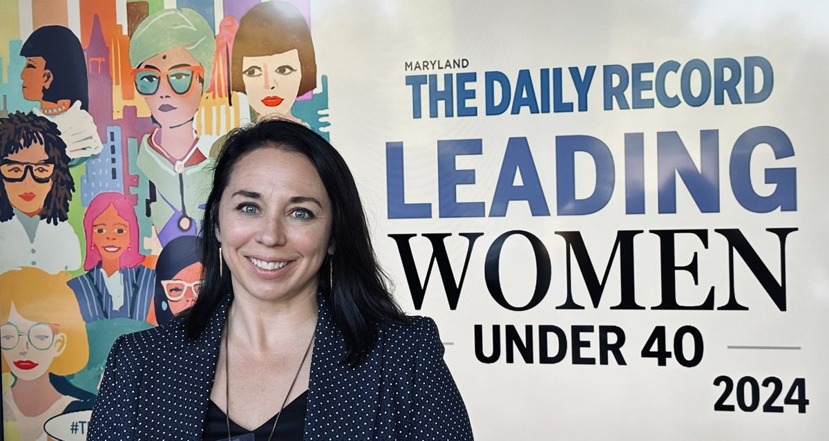 Beyond honored to have been recognized as one of <a href="/MDDailyRecord/">The Daily Record</a> Leading Women Under 40 in Maryland tonight. The company of such inspiring women made the experience even more special. A heartfelt thank you to <a href="/TowsonU/">Towson University</a> for the nomination #GohTigers
