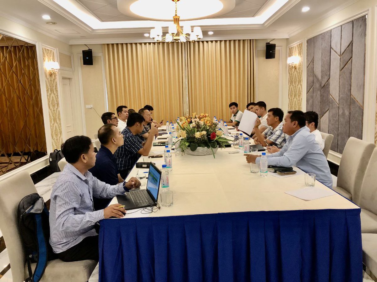 ChetPhirum's tweet photo. Cambodia swine companies has consultation on develop the sustainability of pig production and market strategy to protect market price fall in future. Production data management is the key for long term run, if they use unrealistic data could be big problem. https://t.co/3KfeIu1f7D