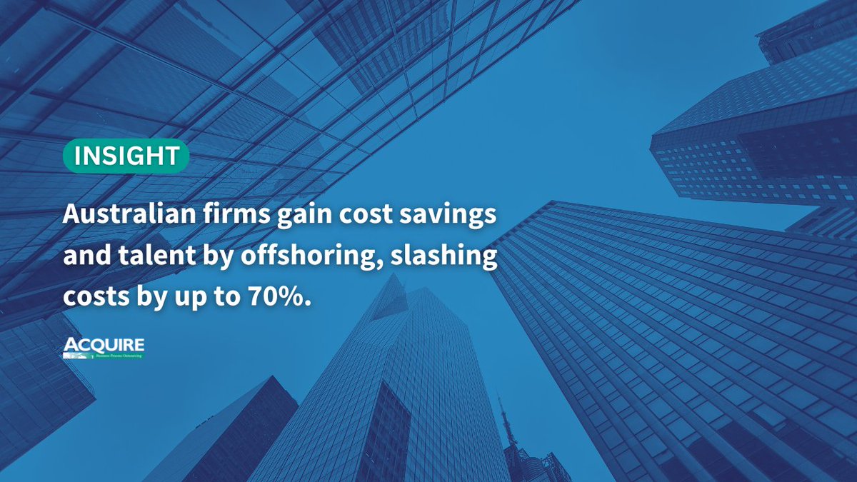 AcquireAi's tweet photo. Are you leveraging the #offshore advantage? Australian companies are cutting costs by up to 70% and accessing global talent, especially from the Philippines. The future of business is globally distributed—Is your strategy keeping up? #Outsourcing #AcquireBPO https://t.co/oZBn9CZppS