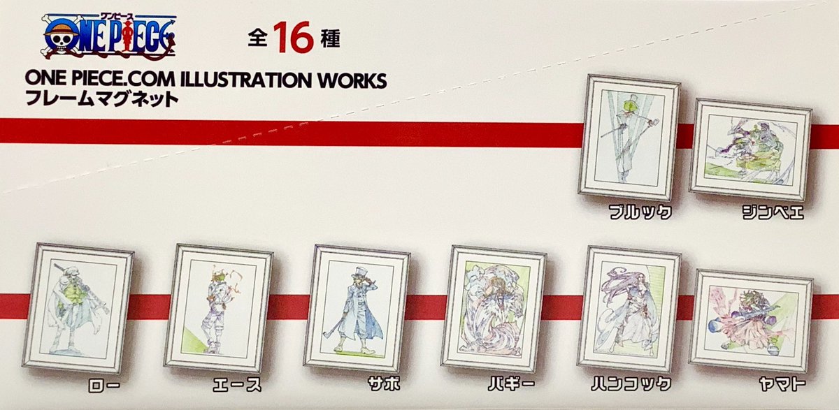 再入荷】 ONE PIECE .COM ILLUSTRATION WORKS フレームマグネット 770