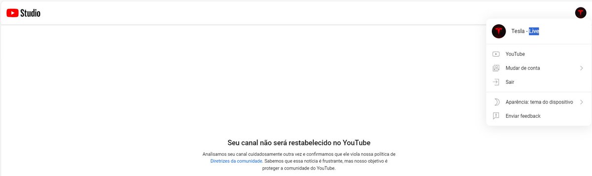zogl1o's tweet photo. @TeamYouTube , I need your help.
My channel was hijacked, and then banned for breaching community guidelines.
previous name of the channel was "zogl1o", once it was stolen it turned into "Tesla - Live".
Tried the normal way but got the info that it won't be restored. https://t.co/0z2TDwkBfR