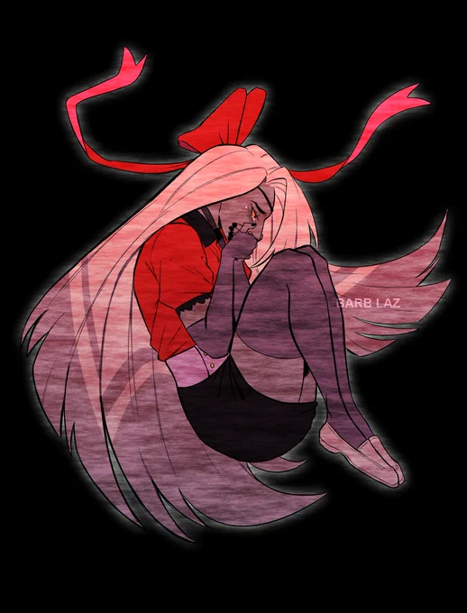 "Maybe this girl is trying to redeem herself too" #HazbinHotel #HazbinHotelVaggie
