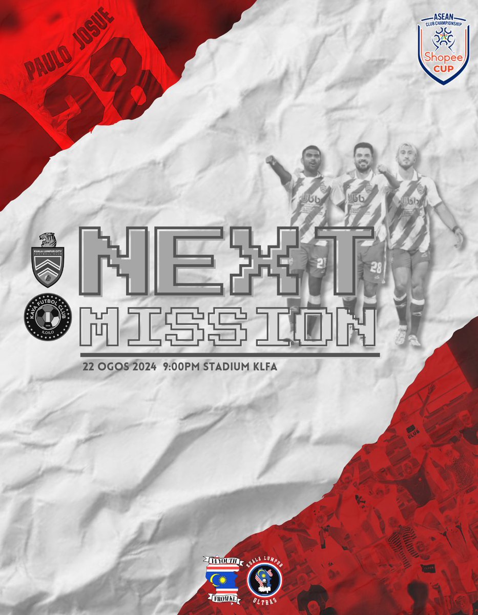 Its F**king Matchday !!
3 Point...See you!

#VamosKL
#SampaiMatiKualaLumpur
#PureCitySoul
#ShopeeCup