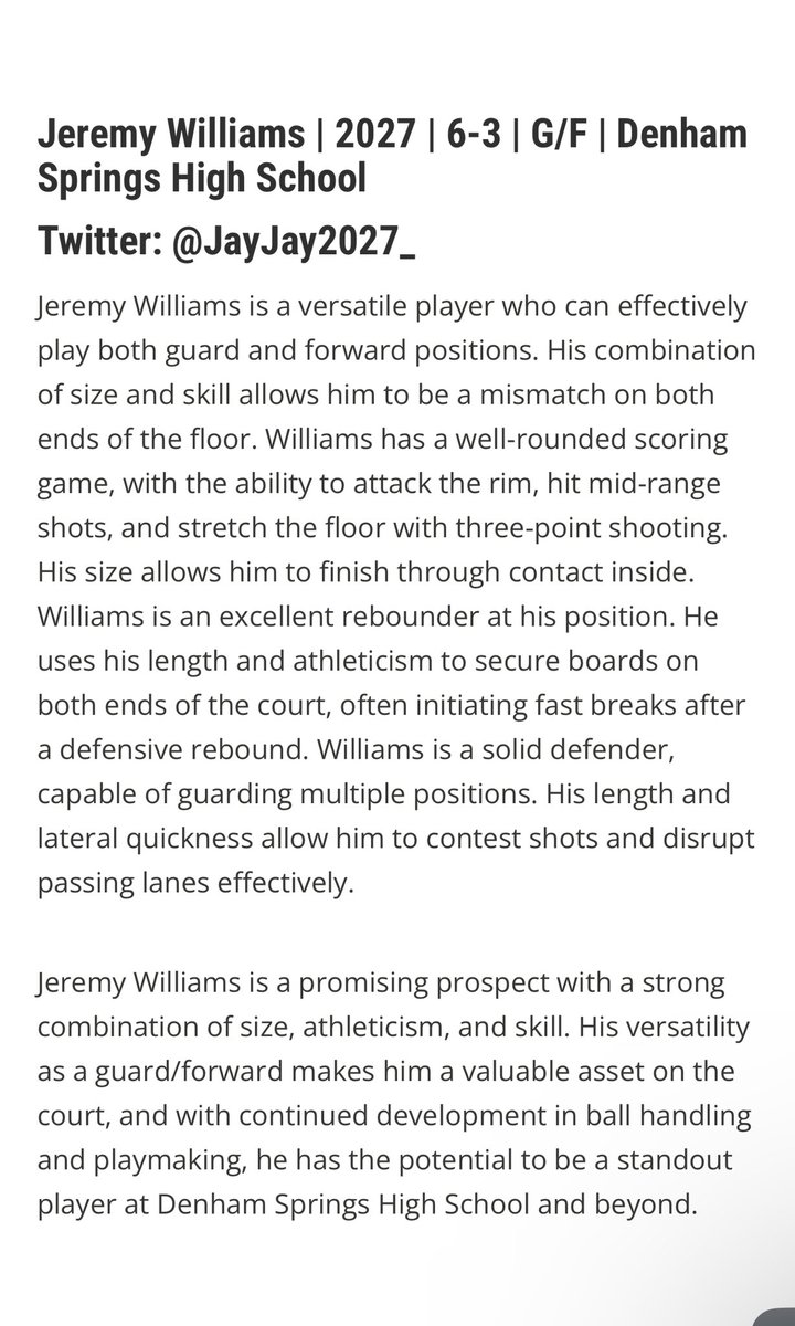Developing Character (@dcxnxt) on Twitter photo Our program and players have been receiving a lot of notoriety this season from the dynamic play of a variety of players. Continue being great fellas. Great write up on a few of our 15U guys written by <a href="/Louisiana_Hoops/">Clifton Dixon</a> โ๐พ Our program and players have been receiving a lot of notoriety this season from the dynamic play of a variety of players. Continue being great fellas. Great write up on a few of our 15U guys written by <a href="/Louisiana_Hoops/">Clifton Dixon</a> โ๐พ