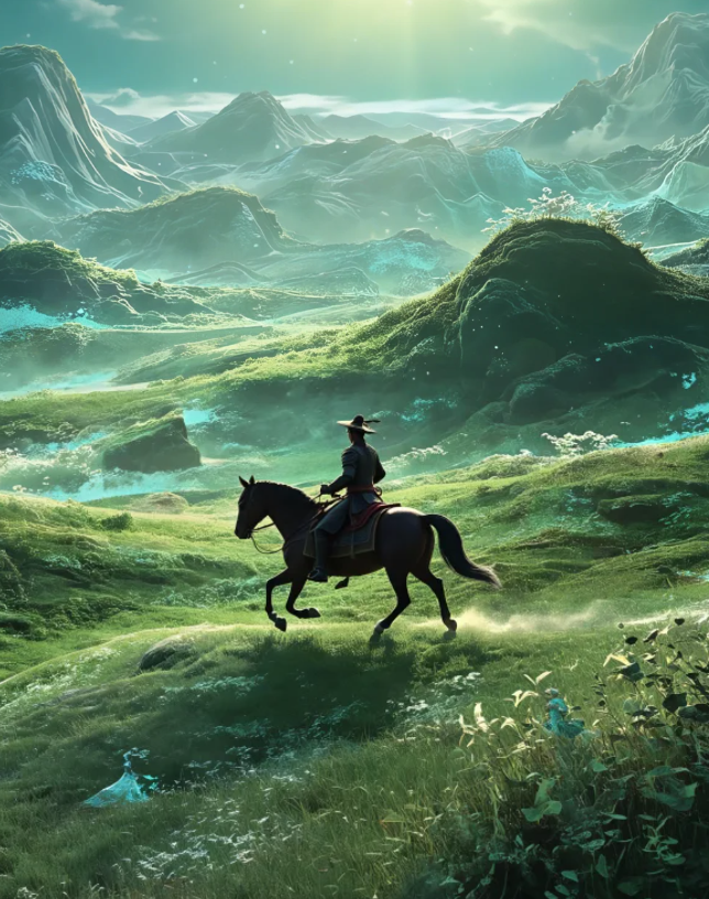 Galloping on horseback, with the wind whistling in my ears👂, it seems as if the whole world is at my feet👣.