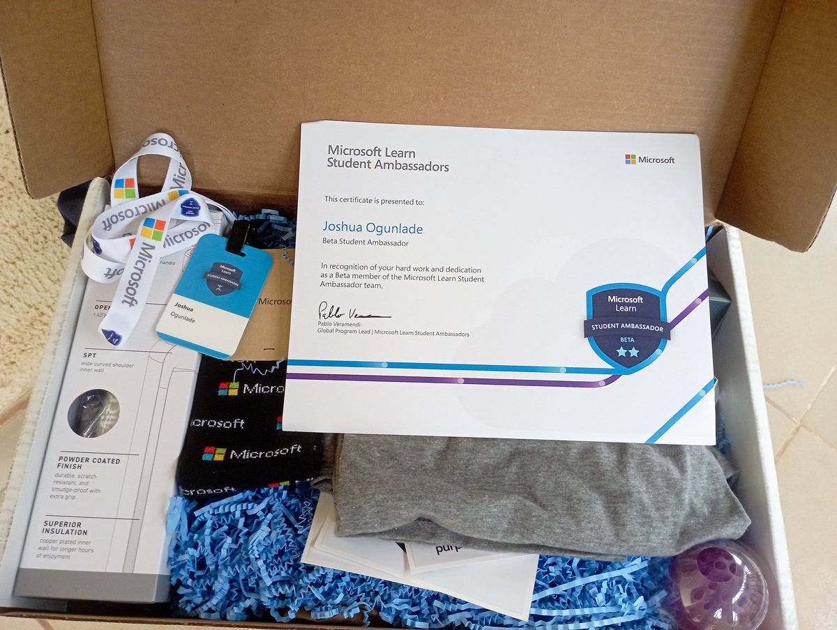 One of my major highlights from last month was receiving my MLSA Beta Swag from <a href="/Microsoft/">Microsoft</a>!

Thank you <a href="/IamPablo/">Pablo</a> and the #MLSA community. 

#MSFT #community