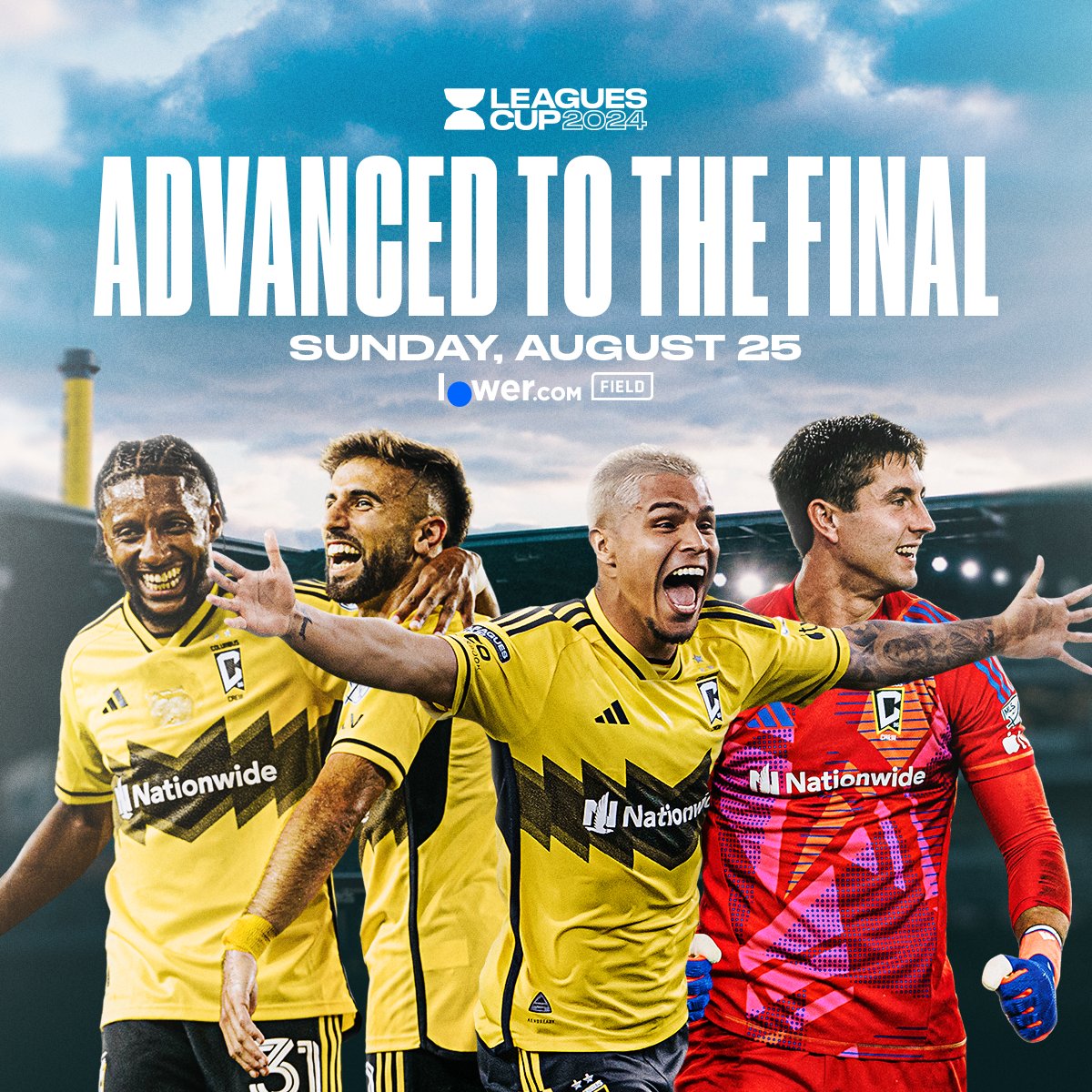 ColumbusCrew's tweet image. Another Final at our Fortress ⚔️

With our 3-1 win over the Philadelphia Union, the Crew will host the Leagues Cup Final on Sunday against the winner of LAFC and Colorado.