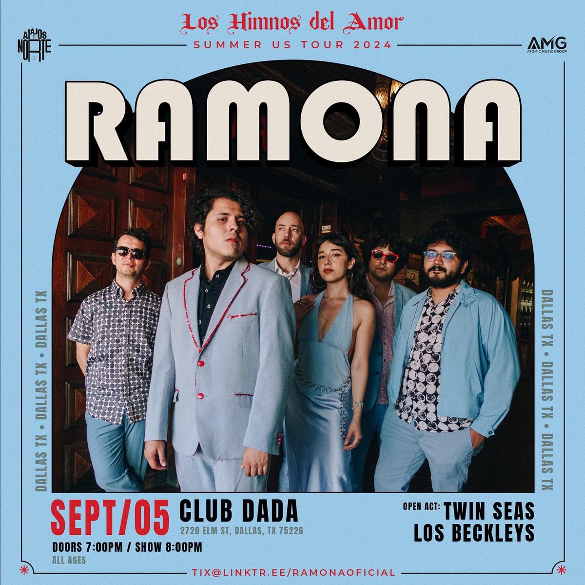 LosBeckleys's tweet image. September 5th @ClubDadaDFW with the homies @twinseasmusic and @RamonaMusica Gonna be 🔥🔥 
💃🕺