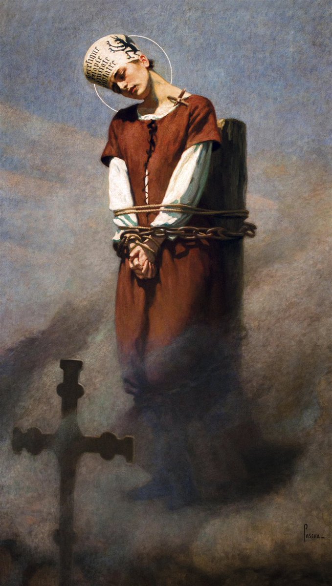 "Mantenga la cruz en alto para que pueda verla a través de las llamas". 

-Juana de Arco