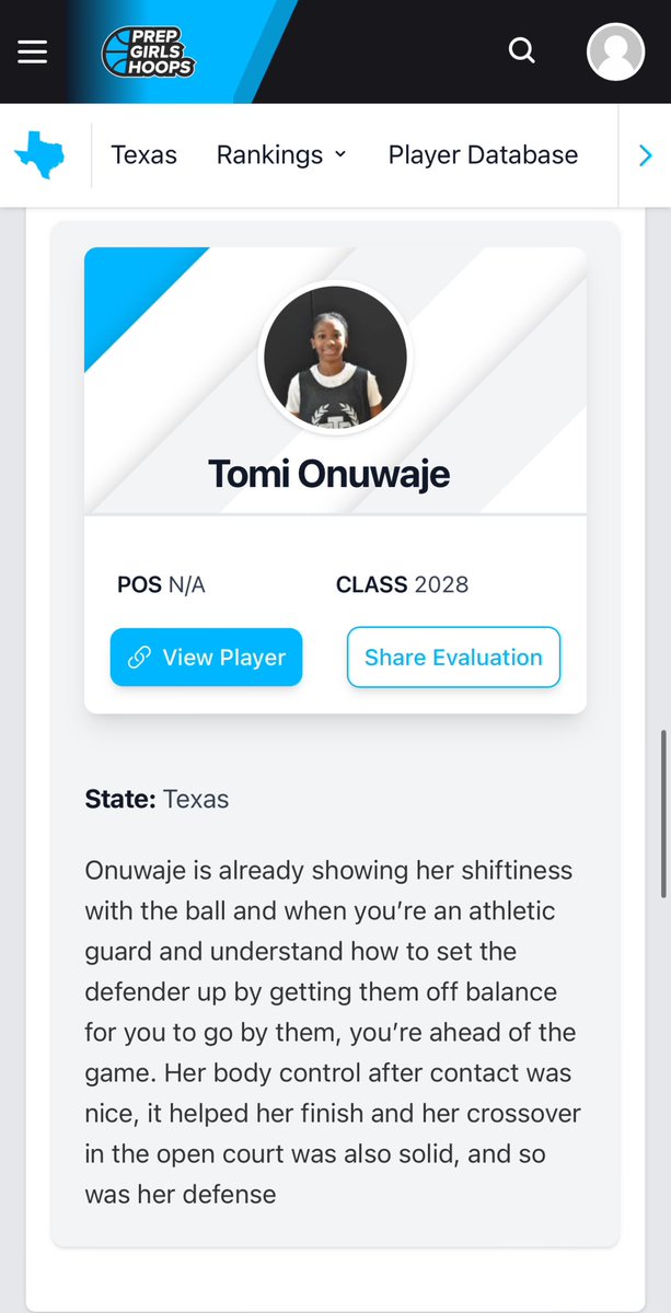 Thank you <a href="/girlzprepreport/">Girlz Prep Report</a>  for the write up, i appreciate it!! And thank you <a href="/PassThaBall/">PassThaBall.com</a> for the amazing learning experience