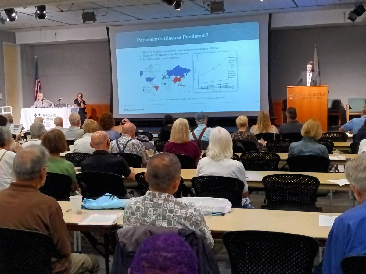 NeurosciencesCS's tweet image. The Miracle of Living Lecture Series this month focused on Parkinson's Disease. Dr. Elliot Hogg and Dr. Paula Eboli presented general information on Parkinson's Disease, diagnostic testing, medication management and surgical solutions for patients with Parkinson's Disease.