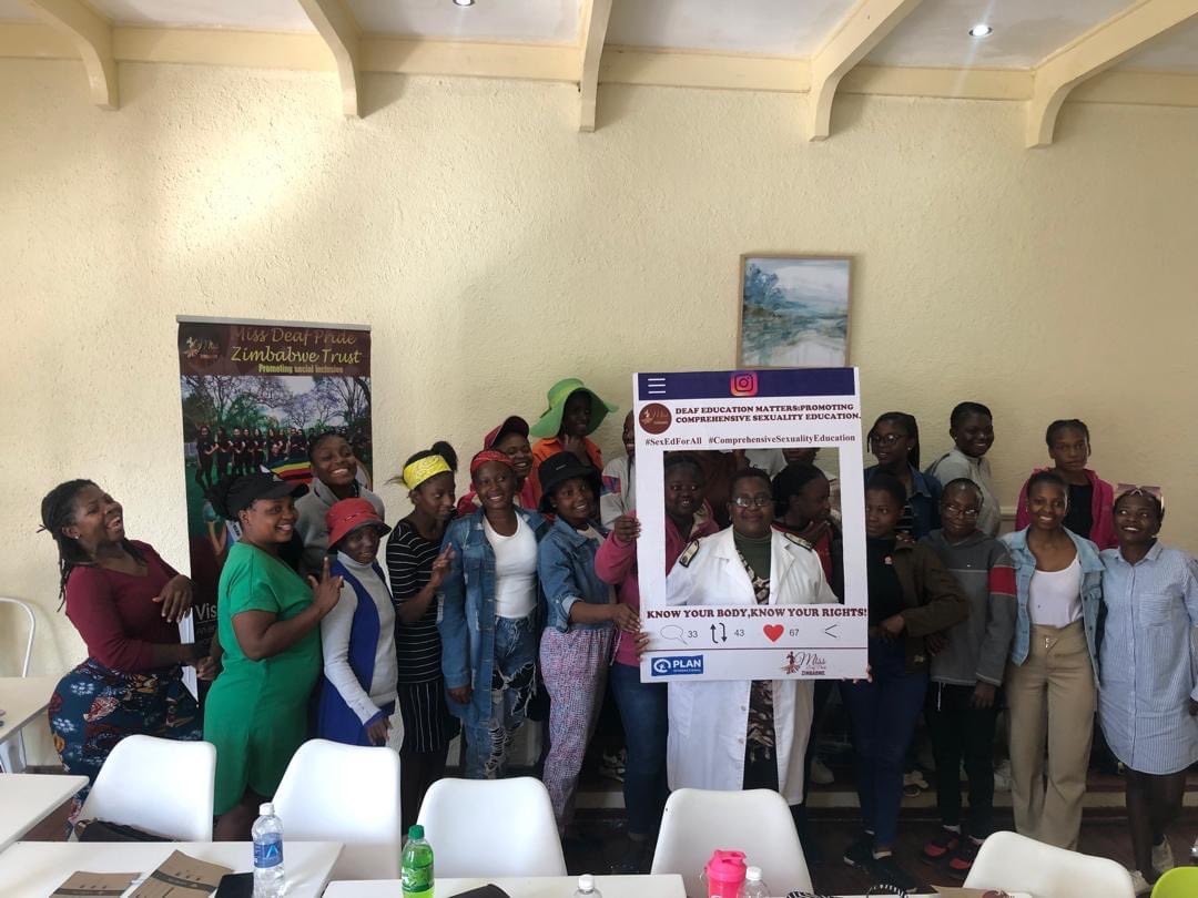 Missdeafpride's tweet photo. MDZ held another series of Comprehensive Sexuality Education workshops targeting Young Deaf women and girls under the theme,KNOW YOUR BODY, KNOW YOUR RIGHTS."The workshop aimed at empowering young Deaf women and girls through comprehensive sexuality education; breaking barriers, https://t.co/RT57hcZfwh