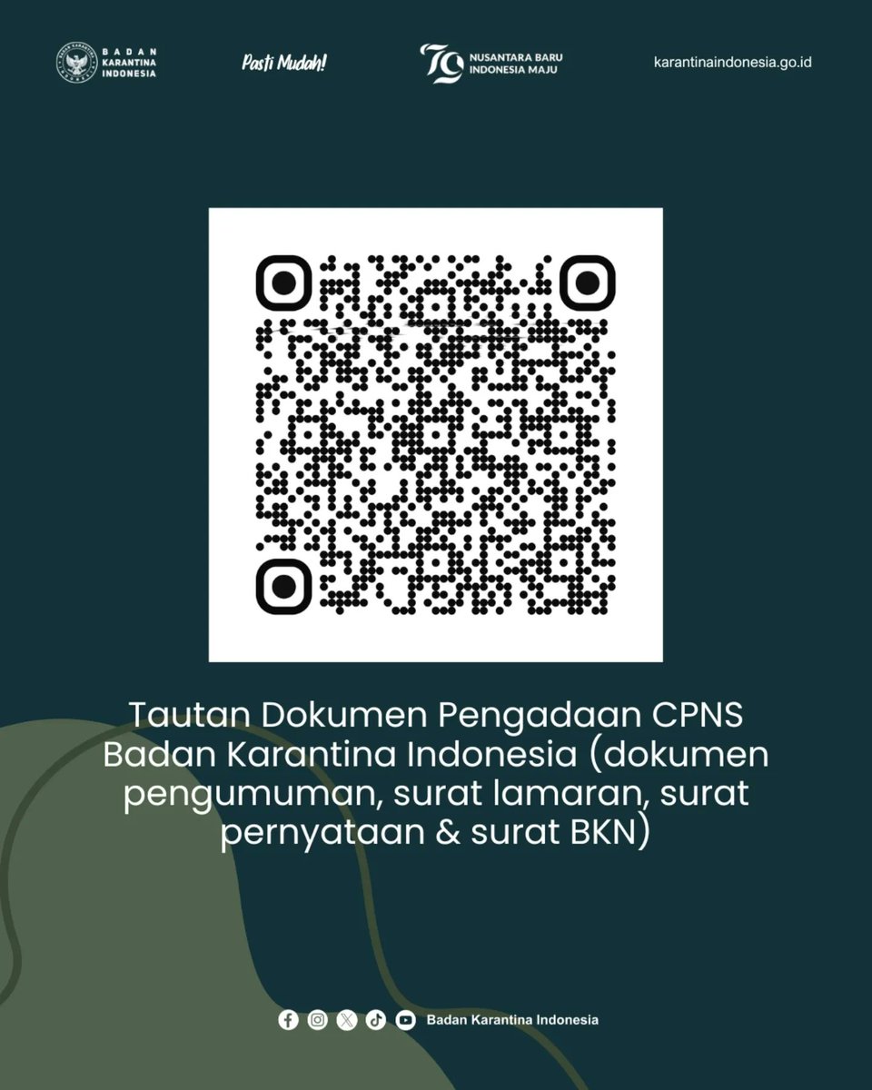 BarantinRI's tweet photo. Unduh Dokumen Pengadaan CPNS Barantin 2024

Dicermati dan dibaca dengan penuh makna, semoga bisa loloz ya sobatQ, smangadzzz!!! 👍🏽

#karatina #cpns #casn #pengumuman #penerimaan #bkn #undun #download #dokumen https://t.co/ej6MfKM9A2