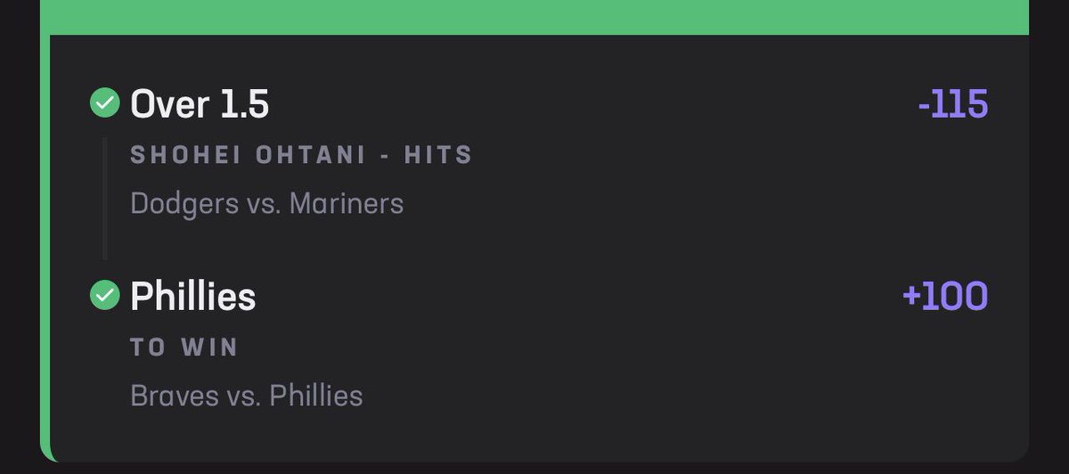 305locks's tweet photo. Worth the wait 🫰🏾💰

CASH EM BOTH 🧹🍀 #GamblingX #SportsPicks #MLB #hardrockbet #GamblingCommunity https://t.co/V1yQvjVCgE