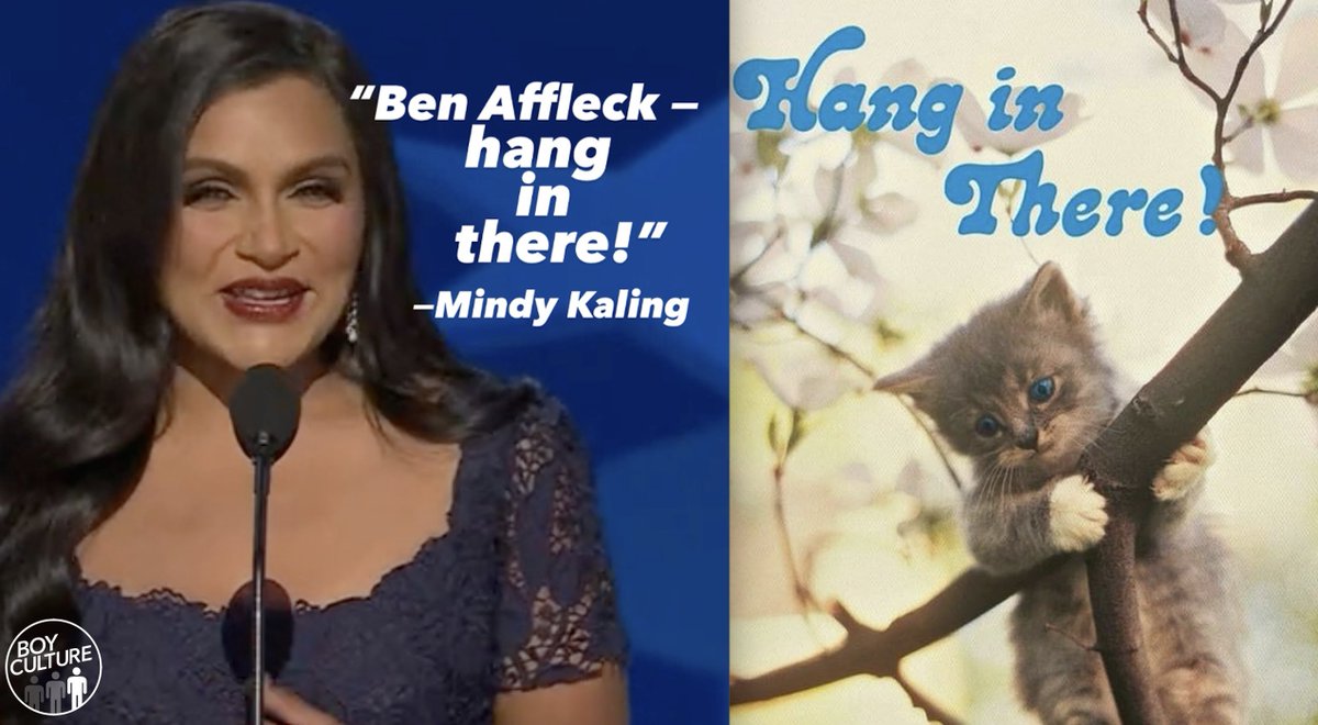 mattrett's tweet image. Mindy Kaling had a shout-out for Ben Affleck. #jo #benaffleck #mindykaling #dnc