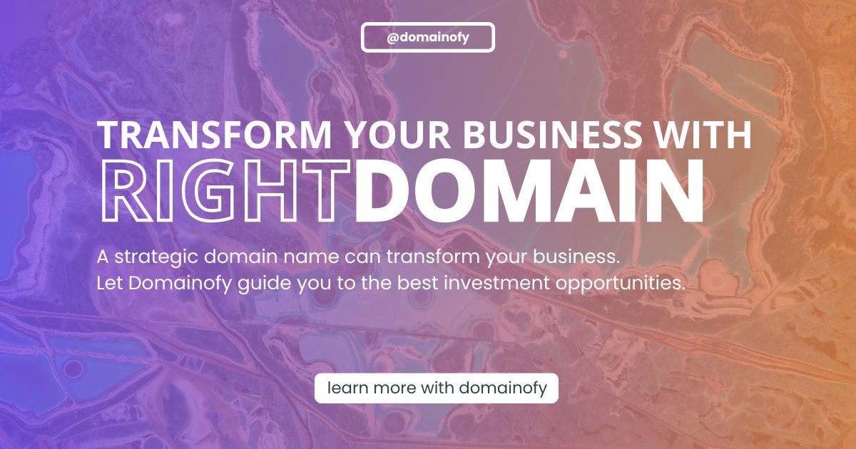 domainofy's tweet photo. Transform your business with the Right Domain Name!

#domainsforsale #startups #DigitalTransformation  #domainofy https://t.co/36BYZXIFVm