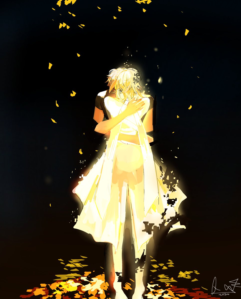 quartlllz's tweet image. Only one remains #aether_week2024  #Aether #Lumine #GenshinImpact