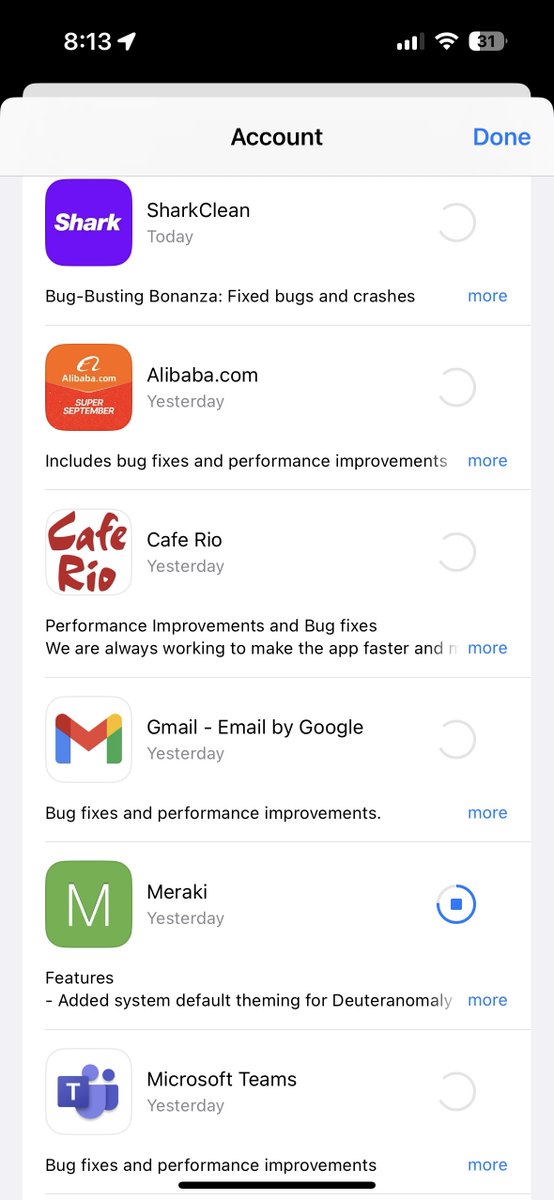 jackharvest's tweet photo. @meraki , thank you for not using stupid “bug fixes” sentences for your changes in the App Store. https://t.co/8C1wMFWLzG
