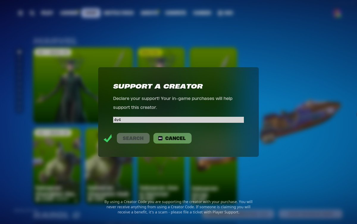 سويت كود ايتم شوب " 4v4 " الي وده يدعمني يشتريه فيه 🤍🤍 ..