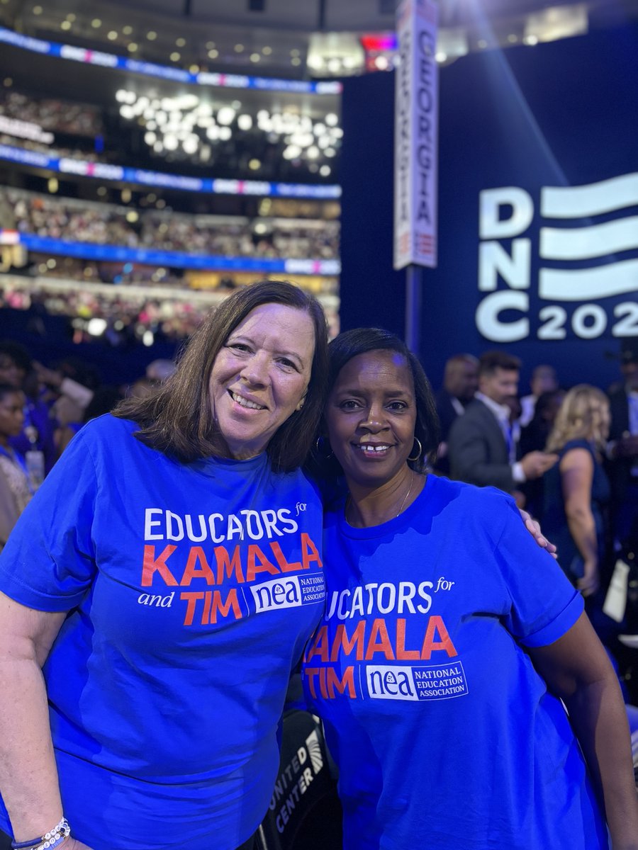 NEA-Retired members are here at the <a href="/DemConvention/">2024 Democratic National Convention</a> fired up and READY to nominate <a href="/KamalaHarris/">Kamala Harris</a> and <a href="/Tim_Walz/">Tim Walz</a>!