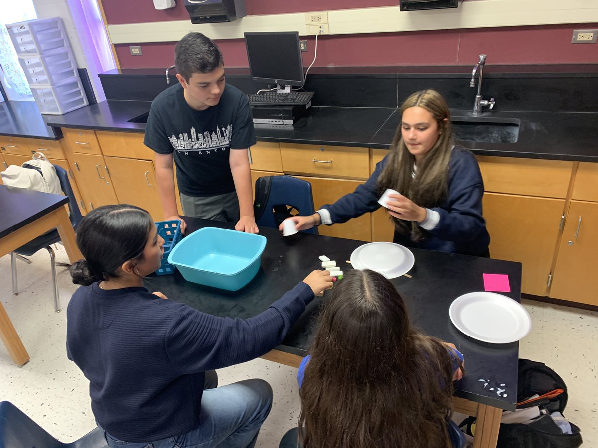 jsb02's tweet photo. Team building, collaborative groups and communication were the lessons my 8th graders worked on today.Everyone had a task and all wanted to succeed. 🥰 I love the beginning of the school year and the excitement of all the possibilities.@NISDMSScience @NISDRawlinson #ilovescience https://t.co/giqz4PoB7H