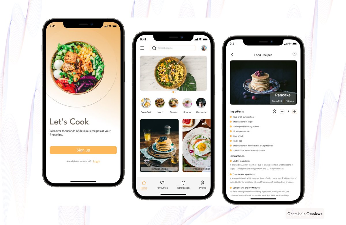 mygbemi's tweet image. Day 13

Task: Recipe App (mobile)

My behance link: 
lnkd.in/d5VZK99w

#40DaysChallenge with @Nellygoke_UX 
#40DaysUIDesign #UIChallenge #UIDesign