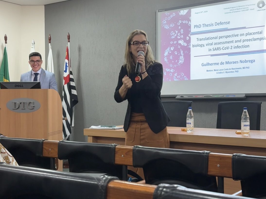 nobrega_gm's tweet photo. I’m finally Dr. Nobrega! 🎉 Grateful for my mentors, Dr. @laura_unicamp and Dr. @MysorekarLab, and the incredible support from everyone. Now, it’s time for new adventures and to be brave for whatever the future holds! #PhD #PhDone #PhiniseD @AgendaUnicamp https://t.co/ML4hGYiLV6