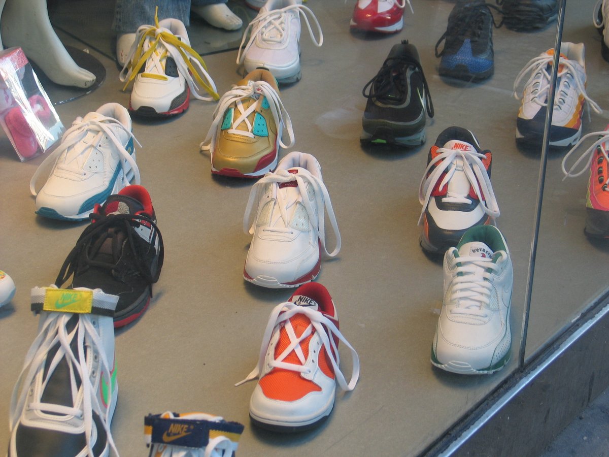 Some flicks I took at Fulton Mall, 2007, for a story on sneaker trends