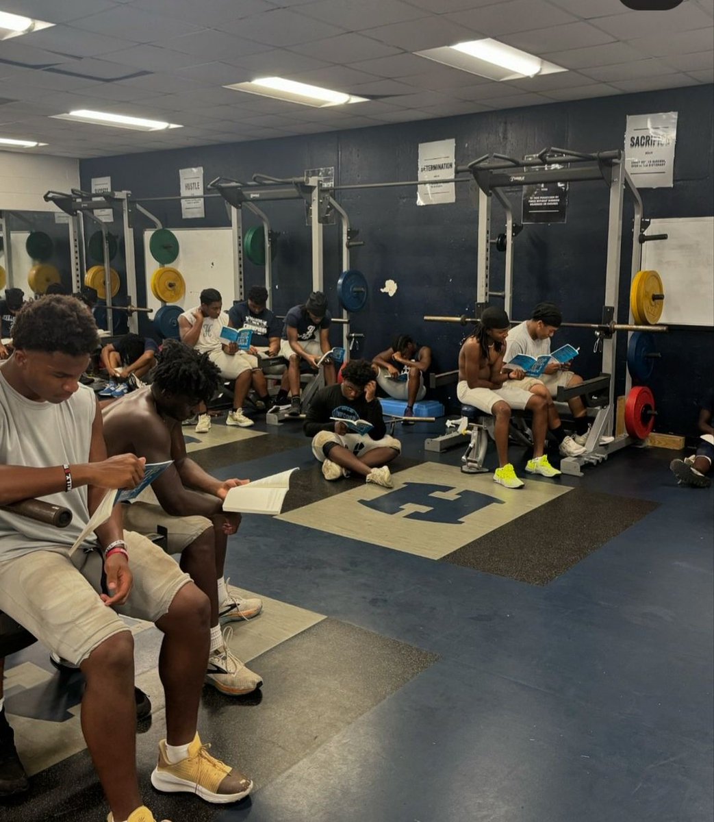 <a href="/HSHornetsfb/">Hillside Highschool Football</a>  is Reading Chop Wood Carry Water as a team. #focused#swarmtour