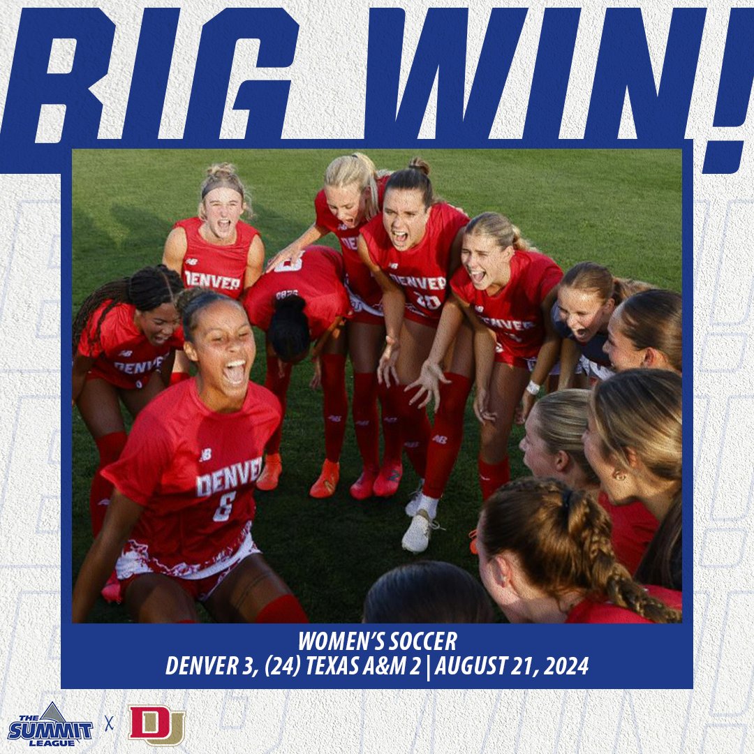 TheSummitLeague's tweet photo. Nobody will remember: 
- Your salary 
- How ”busy you were” 
- How many hours you worked  

People will remember:
- @DU_WSoccer beating No.24 😤

#ReachTheSummit x #SummitWSOC https://t.co/8MpM07DIlJ