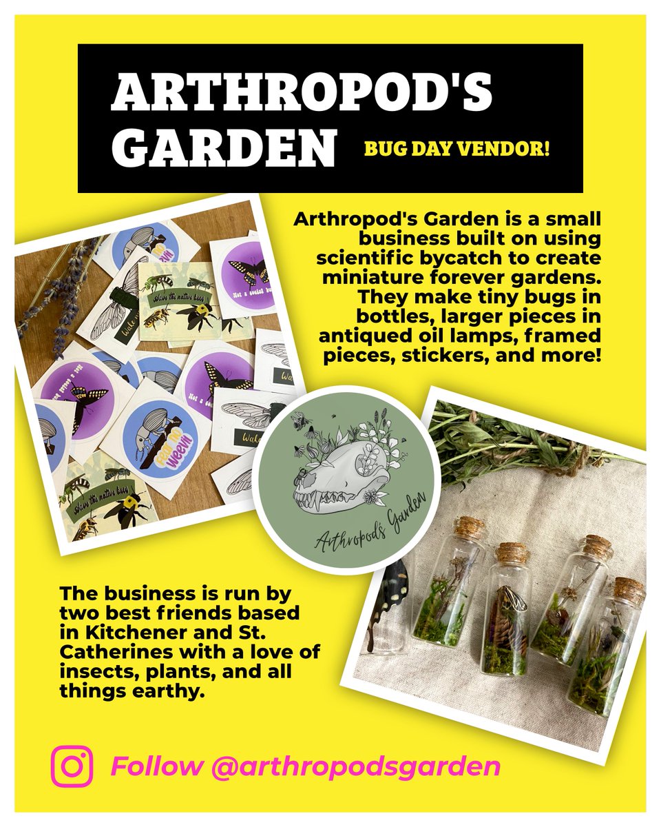 GuelphBugDay's tweet photo. Samm and Kat from @arthropodsgarden will be joining us for Guelph Bug Day! 🦋

Come buy their amazing creations at Guelph Bug Day on August 25th!! 🐞 https://t.co/AvLBG6aZOY