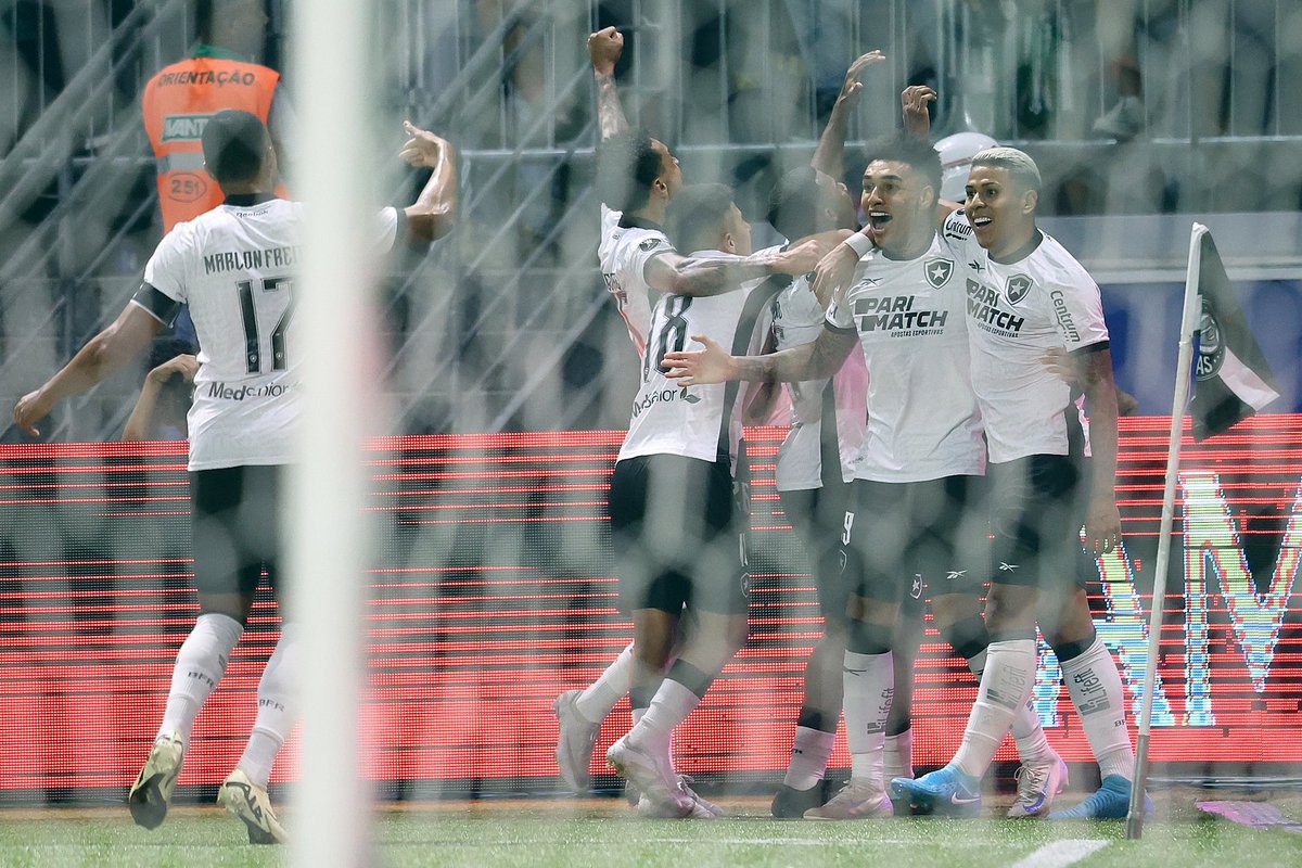 FIM DE JOGO! Botafogo vence o Palmeiras pela Libertadores da América e avança para as quartas de final da competição!

Ida: 2x1 e volta: 2-2. (4x3 no agregado).

📸 | Vitor Silva/BFR