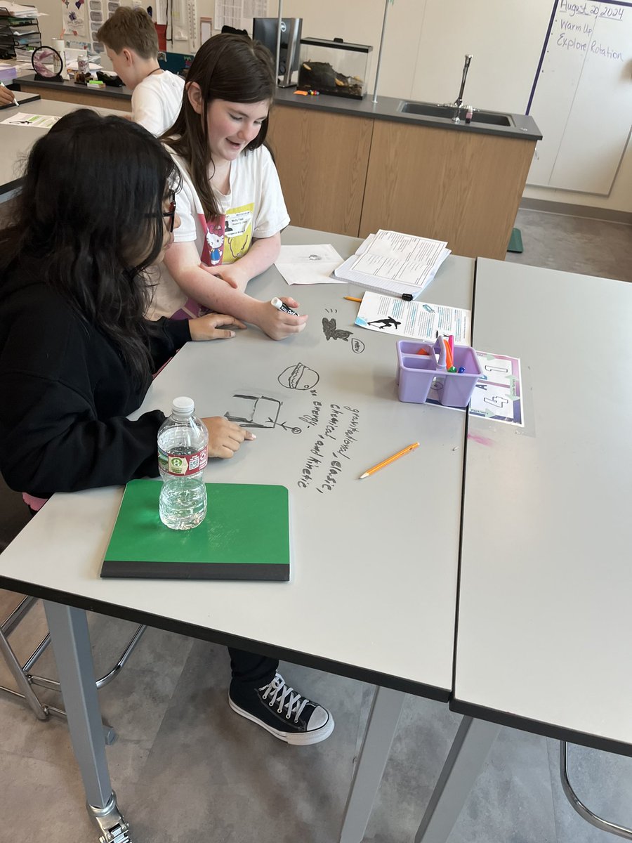 Super exciting to see students make connections from the hands on activities we have done and the notes they make! Connections make learning stick! 🩷#KMSCougarPRIDE