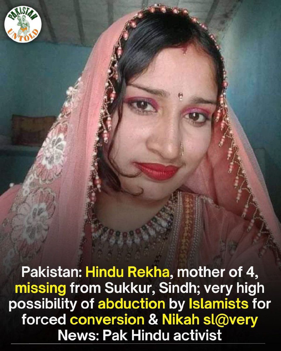 pakistan_untold's tweet photo. "If you have a beautiful daughter or wife, she belongs to us."

- Islamists to Pakistani Hindus https://t.co/ClflPDPcT1