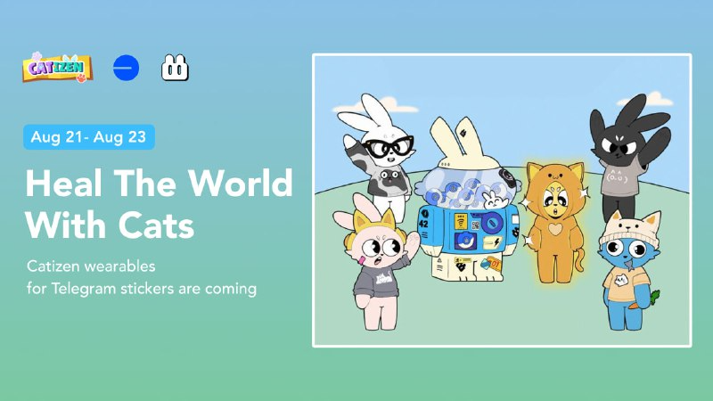 CatizenAI's tweet photo. Catizens! 🔔

The highly anticipated Sofamon Gacha Machine, powered by @base , is live! 🐰

Spin, collect, and customize @sofamon_xyz Telegram chat stickers with the Catizen Collaboration Edition gacha drops 😻

Fish Coins🪙 Reward coming soon for holders of this gacha drop 🐱

Spin Now: https://t.co/wkwcfk49Xd