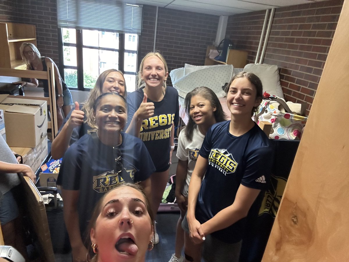 Regis Rangers WBB (@regisrangerswbb) on Twitter photo Move-In Day 2025 (pt. 1) in the books!! Happy to welcome 5 freshman to the Ranger WBB family!! <a href="/t_serlen/">Taylin Serlen</a> <a href="/Kylinshipman10/">Kylin</a> <a href="/NatThornton01/">Natalie "Goggle Girl" Thornton</a> <a href="/thalia_daniels/">thalia</a> <a href="/AddieBranscum/">Addie Branscum</a>
Can’t wait to see what this great group brings to <a href="/RegisUniversity/">Regis University</a> on the court and off!
#RangerUp Move-In Day 2025 (pt. 1) in the books!! Happy to welcome 5 freshman to the Ranger WBB family!! <a href="/t_serlen/">Taylin Serlen</a> <a href="/Kylinshipman10/">Kylin</a> <a href="/NatThornton01/">Natalie "Goggle Girl" Thornton</a> <a href="/thalia_daniels/">thalia</a> <a href="/AddieBranscum/">Addie Branscum</a>
Can’t wait to see what this great group brings to <a href="/RegisUniversity/">Regis University</a> on the court and off!
#RangerUp