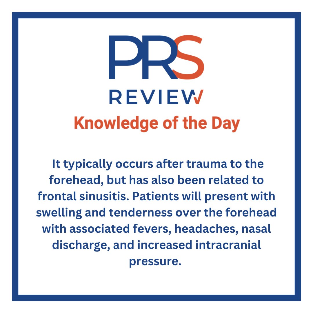 prsreview's tweet photo. Pott puffy tumor
#prsreview #pottpuffytumor #osteomyelitis #boneinfection #frontalbonefracture #facefracture #facetrauma #frontalsinus #frontalsinusitis #sinusitis #trauma #neurosurgery #craniofacialsurgery #oromaxillofacialsurgery #ENT #plasticsurgery #reconstructivesurgery https://t.co/pEzj9NfXX8