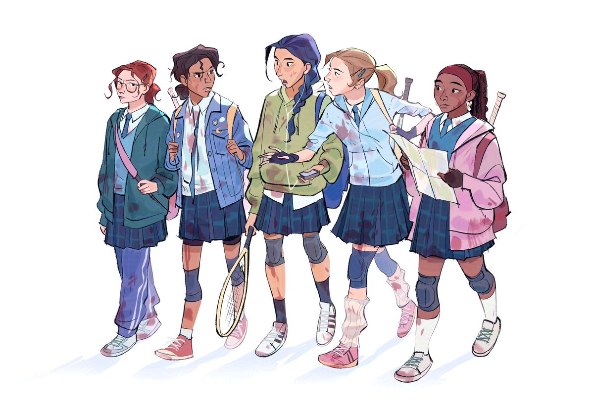 disasterzoo's tweet photo. local dysfunctional girls jv tennis team vs the zombie apocalypse https://t.co/2XQUetgfUv