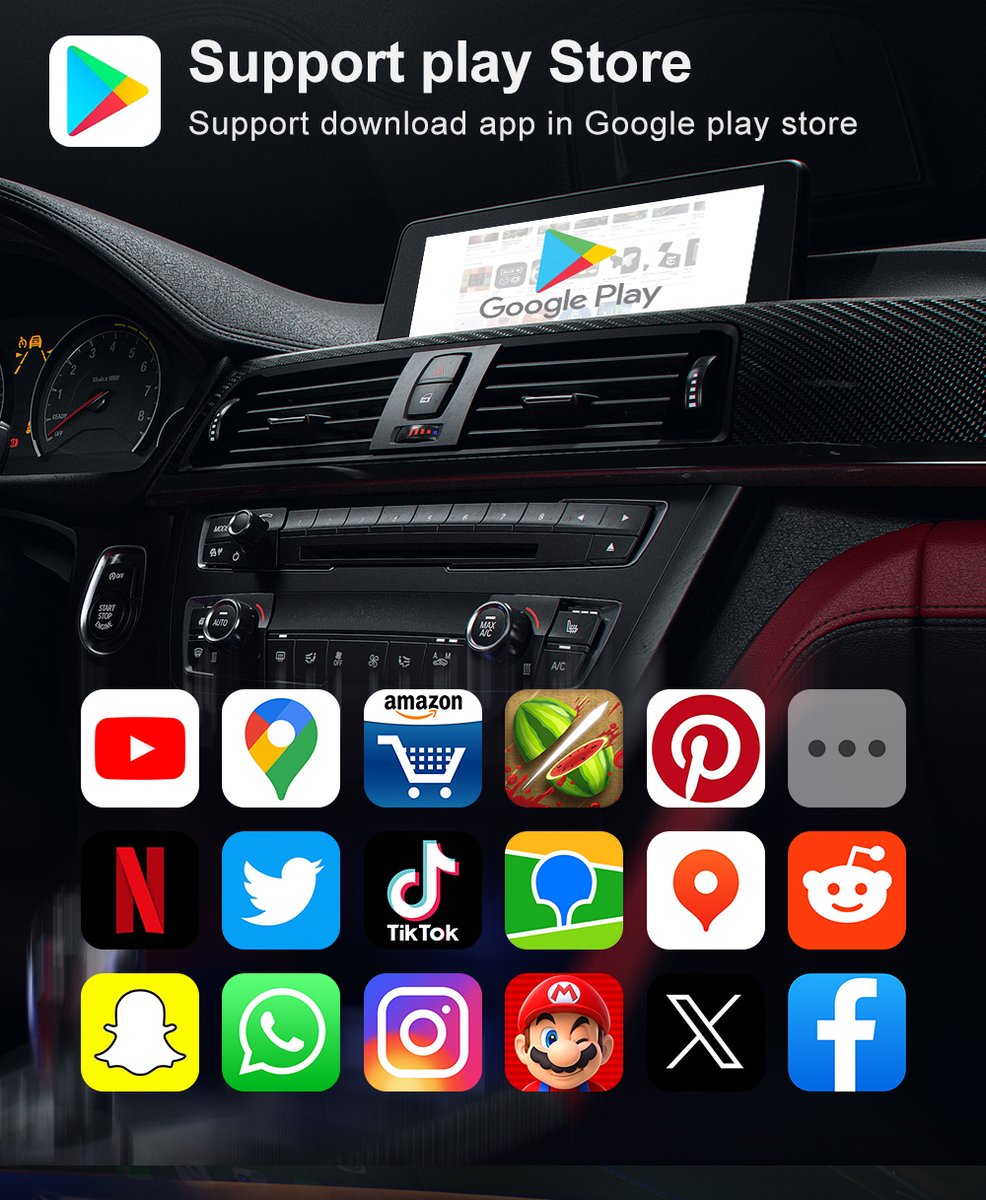 cheer_store's tweet photo. New Android 13 Qualcomm 6125 BMW Ai Box for ID6/ID7/ID8 series
Link: https://t.co/VmtPOou5An

#cheerdriving #bmw #bmwyoutube #bmwyoutubechannel #bmwnetflix #bmwaibox #bmwcarplay #bmwclub #bmwcarplayretrofit #bmwcarplayfullscreen #bmwandroid #bmwandroidscreen #androidbmw #bmwfan https://t.co/tfBRNIdySl